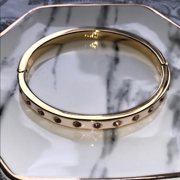 J. Crew Jewelry - Gold and cream bracelet with stones J. Crew Jewelry - Gold and cream bracelet with stones